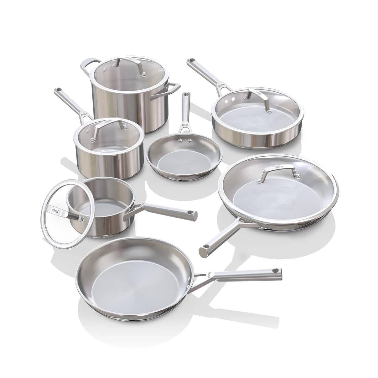 Ninja EverClad™ Commercial-Grade Stainless Steel Cookware 12-Piece Set